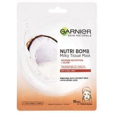 Garnier NUTRI BOMB kangasmask kookosega цена и информация | Näomaskid ja silmamaskid | hansapost.ee