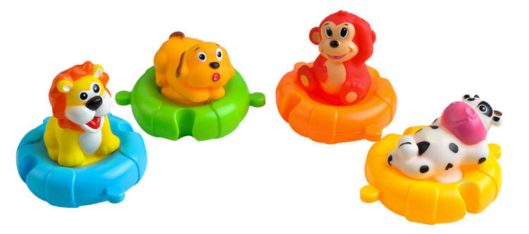 Ujumismänguasjade komplekt Happy Zoo hind ja info | Beebide mänguasjad | hansapost.ee