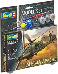 Revell - AH-64A Apache mudeli komplekt, 1/100, 64985 цена и информация | Конструкторы и кубики | hansapost.ee