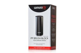 Samura PP Brush Block Металлическая Универсальная подставка для ножей (22x11x11 СМ) Серебристая цена и информация | Ножи и аксессуары для них | hansapost.ee