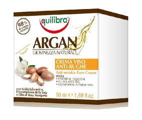 Näokreem argaaniaõliga küpsele nahale Equilibra Argan Natural Youth 50 ml hind ja info | Näokreemid | hansapost.ee