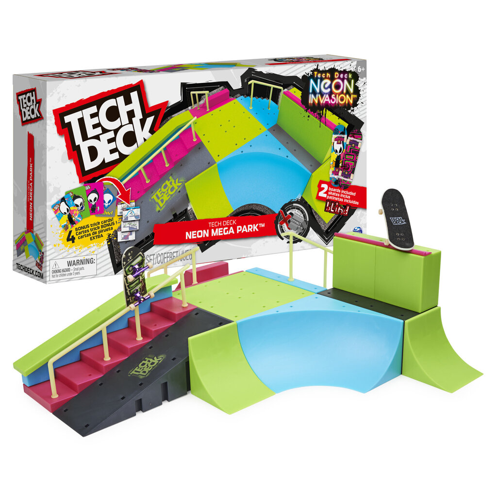 TECH DECK komplekt Neon mega ramp X-Connect hind ja info | Mänguasjad tüdrukutele | hansapost.ee