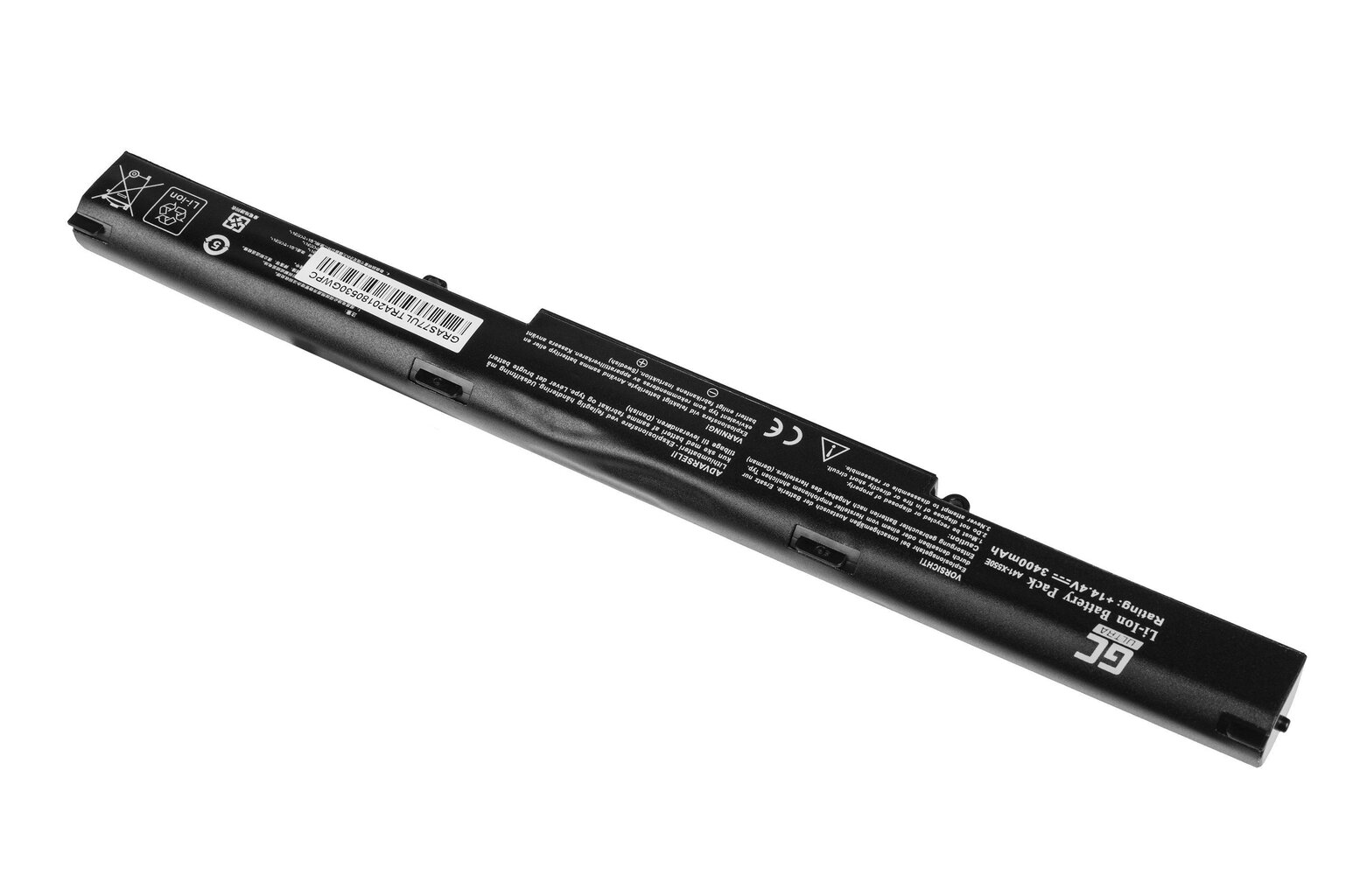 Green Cell ULTRA Laptop Battery A41-X550E Asus A450 A550 F550 K550 R510 R510D R510DP X450 X550 X550D hind ja info | Sülearvuti akud | hansapost.ee