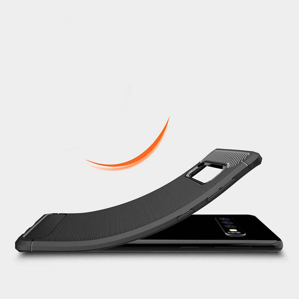 Kaitseümbris Carbon sobib HUAWEI P30 Pro, must hind ja info | Telefonide kaitsekaaned ja -ümbrised | hansapost.ee
