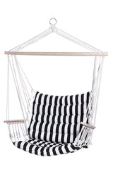 Istuv võrkkiik 4Living Stripe, valge/must price and information | Hammocks | hansapost.ee