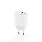 Setty charger 1x USB + USB-C 3A 20W white цена и информация | Laadijad mobiiltelefonidele | hansapost.ee