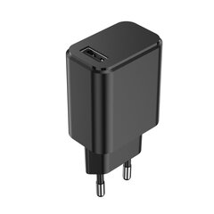 Setty charger 1x USB 3A black + microUSB cable 1,0 m цена и информация | Зарядные устройства для телефонов | hansapost.ee