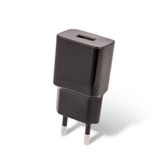 Setty charger 1x USB 1A black + microUSB cable 1,0 m NEW цена и информация | Зарядные устройства для телефонов | hansapost.ee