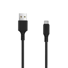 Setty charger 1x USB 2,4A black + USB-C cable 1,0 m NEW hind ja info | Laadijad mobiiltelefonidele | hansapost.ee