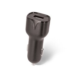 Setty car charger 1x USB 1A black + microUSB cable 1,0 m NEW цена и информация | Зарядные устройства для телефонов | hansapost.ee