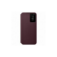 Чехол Clear View для Samsung Galaxy S22, бордовый цена и информация | Чехлы для телефонов | hansapost.ee