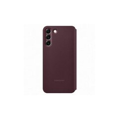 Чехол Clear View для Samsung Galaxy S22, бордовый цена и информация | Чехлы для телефонов | hansapost.ee