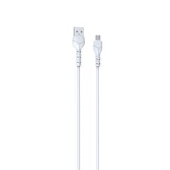 Devia Kintone cable USB - microUSB 1,0 m 2,1A white set 30 pcs V2 цена и информация | Кабели для телефонов | hansapost.ee