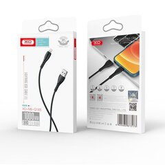XO cable NB-Q165 USB - Lightning 1,0m 3A black цена и информация | Кабели для телефонов | hansapost.ee
