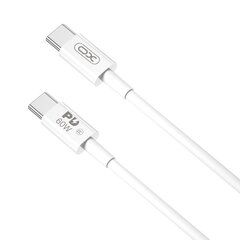 XO cable NB-Q190A USB-C - USB-C 1,0m 60W white цена и информация | Кабели для телефонов | hansapost.ee