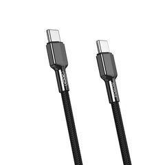 XO cable NB183B USB-C - USB-C 1,0m 60W black price and information | Mobile phone cables | hansapost.ee