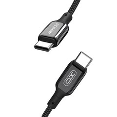 Кабель XO NB-Q180B USB-C - USB-C, 1.0 м 60Вт, черный цена и информация | Кабели для телефонов | hansapost.ee