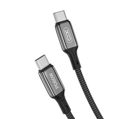XO cable NB-Q180B USB-C - USB-C 1,0m 60W black hind ja info | XO Mobiiltelefonid ja lisatarvikud | hansapost.ee