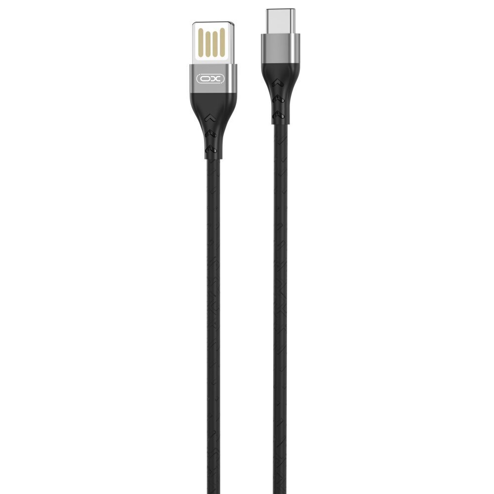 XO cable NB188 USB - USB-C 2.4A 1,0m gray double-sided USB hind ja info | Mobiiltelefonide kaablid | hansapost.ee