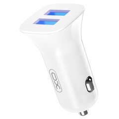 XO car charger CC31 2x USB 2,4A white hind ja info | Laadijad mobiiltelefonidele | hansapost.ee