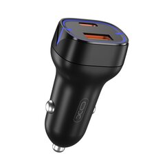 XO car charger CC37 PD QC 3.0 20W 1X USB 1x USB-C black цена и информация | Зарядные устройства для телефонов | hansapost.ee