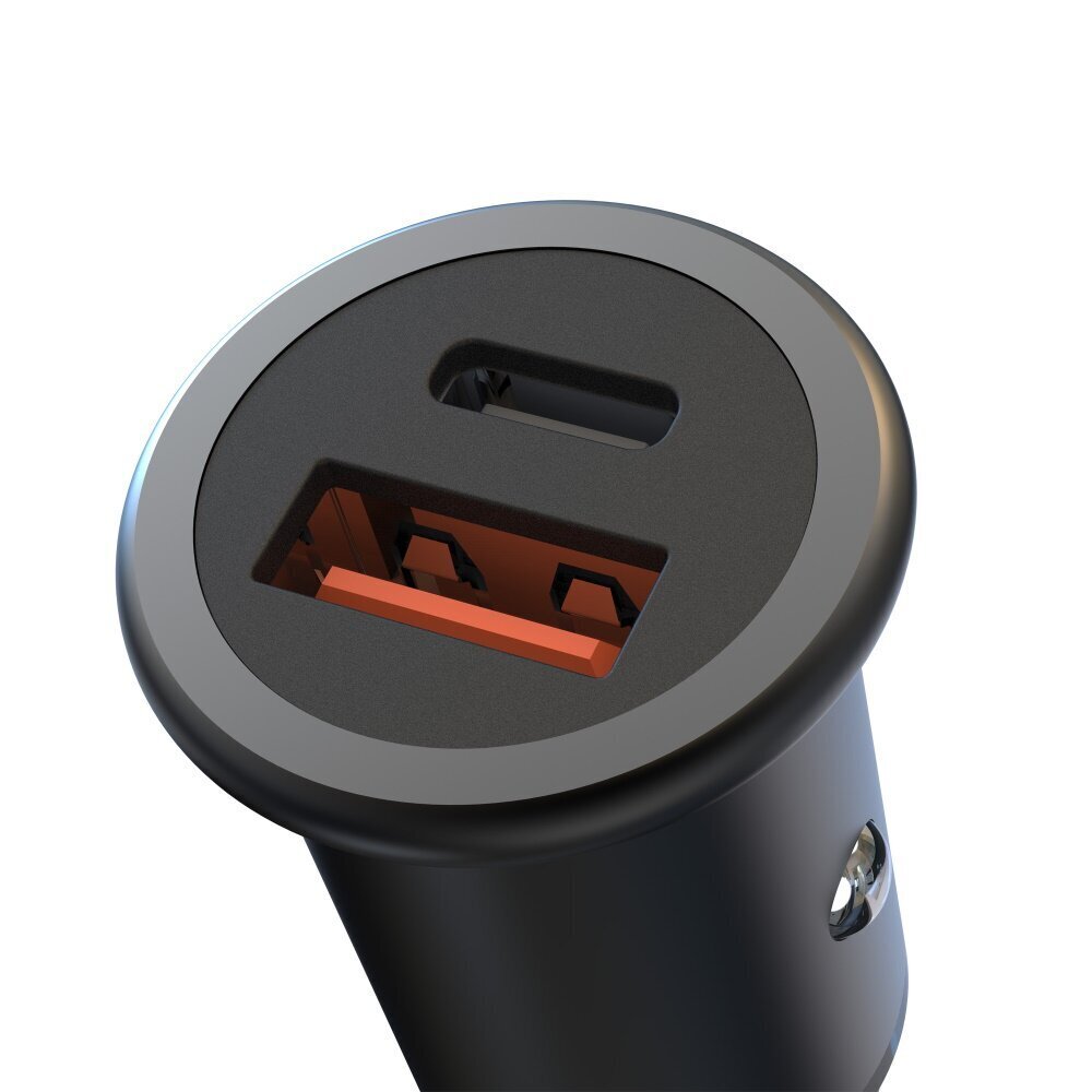 XO car charger CC38 PD QC 3.0 20W 1X USB 1x USB-C black цена и информация | Laadijad mobiiltelefonidele | hansapost.ee