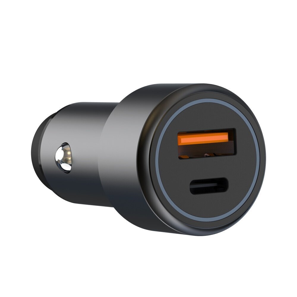 XO car charger CC42 PD QC 3.0 38W 1x USB 1x USB-C black цена и информация | Laadijad mobiiltelefonidele | hansapost.ee