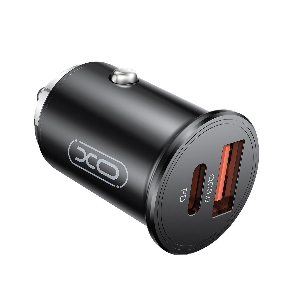 XO car charger CC43 PD QC 3.0 45W 1x USB 1x USB-C black hind ja info | Laadijad mobiiltelefonidele | hansapost.ee