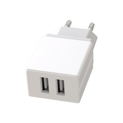 XO wall charger L75 2x USB 2,4A white hind ja info | Laadijad mobiiltelefonidele | hansapost.ee