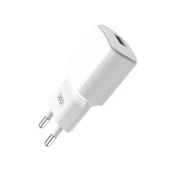 XO wall charger L73 1x USB 2,4A white цена и информация | Зарядные устройства для телефонов | hansapost.ee