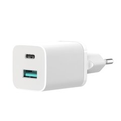 XO wall charger HN238A white 2USB QC3.0 / PD USB-C 30W цена и информация | Зарядные устройства для телефонов | hansapost.ee