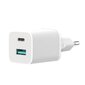 XO wall charger HN238A white 2USB QC3.0 / PD USB-C 30W цена и информация | Laadijad mobiiltelefonidele | hansapost.ee