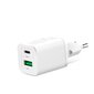 XO wall charger HN238A white 2USB QC3.0 / PD USB-C 30W цена и информация | Laadijad mobiiltelefonidele | hansapost.ee