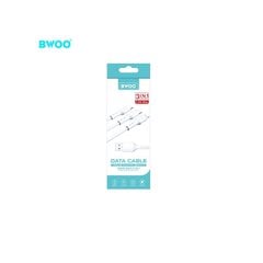 BWOO cable 3in1 X173 USB - Lightning + USB-C + microUSB 1,0m 3A white hind ja info | Mobiiltelefonide kaablid | hansapost.ee