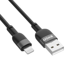 BWOO cable X230L USB - Lightning 1,0m 2,4A black цена и информация | Кабели для телефонов | hansapost.ee