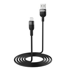 BWOO cable X230L USB - Lightning 1,0m 2,4A black цена и информация | Кабели для телефонов | hansapost.ee