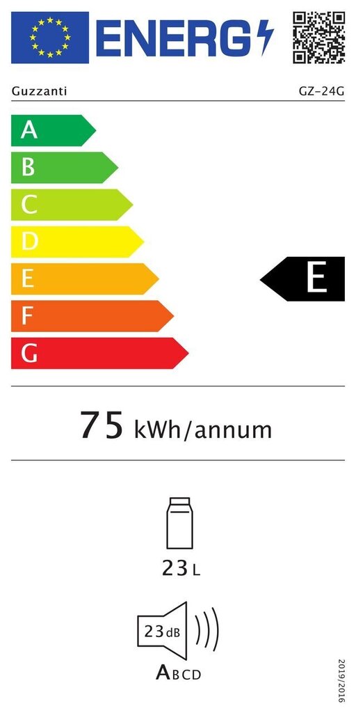 Guzzanti GZ 24G цена и информация | Külmkapid-külmikud | hansapost.ee