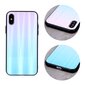 Aurora Glass case for Samsung Galaxy A22 4G blue-pink цена и информация | Telefonide kaitsekaaned ja -ümbrised | hansapost.ee