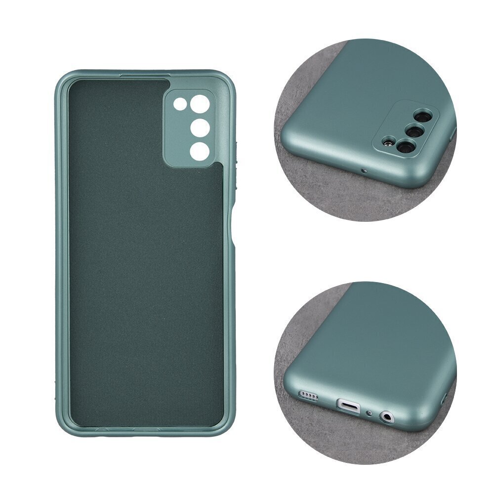 Metallic case for Samsung Galaxy S22 Ultra green hind ja info | Telefonide kaitsekaaned ja -ümbrised | hansapost.ee