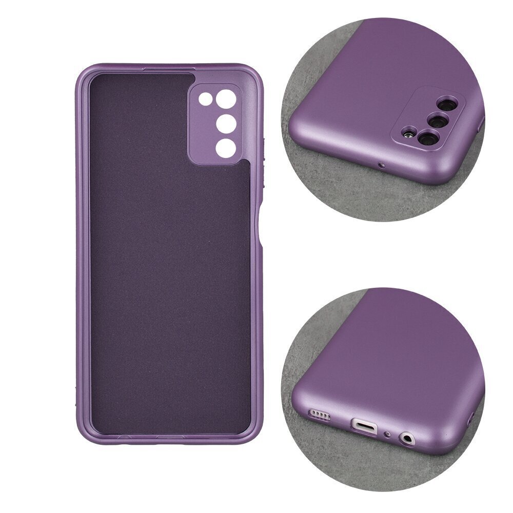 Metallic case for Samsung Galaxy A03S violet hind ja info | Telefonide kaitsekaaned ja -ümbrised | hansapost.ee