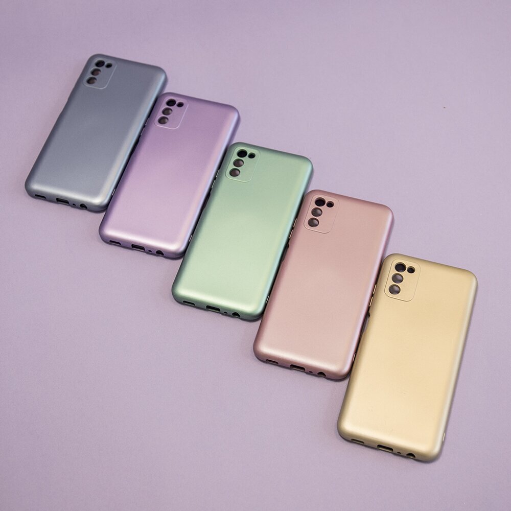 Metallic case for Samsung Galaxy A03S violet цена и информация | Telefonide kaitsekaaned ja -ümbrised | hansapost.ee