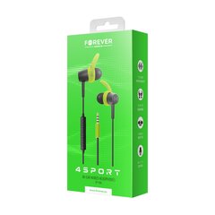 Forever wired earphones 4Sport SP-100 green цена и информация | Forever Внешние аксессуары для компьютеров | hansapost.ee