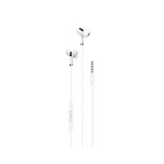 XO wired earphones EP22 jack 3,5mm white цена и информация | Наушники | hansapost.ee