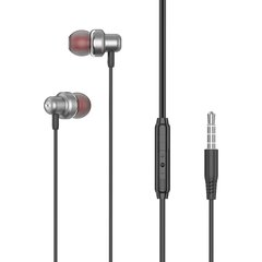 XO Wired earphones EP38 jack 3,5mm gray цена и информация | Наушники | hansapost.ee