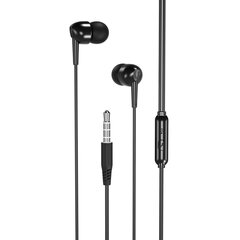 XO Wired earphones EP37 jack 3,5mm black цена и информация | Наушники | hansapost.ee