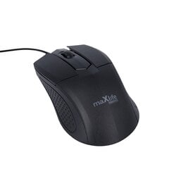 Maxlife Home Office MXHM-01 optical mouse 1000 DPI 1,2 m black цена и информация | Компьютерные мыши | hansapost.ee