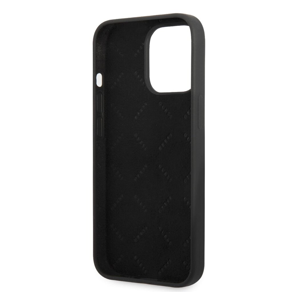 Guess Silicone Line Triangle Case for iPhone 13 Pro Black цена и информация | Telefonide kaitsekaaned ja -ümbrised | hansapost.ee