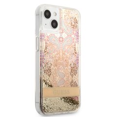Guess Liquid Glitter Paisley Case for iPhone 13 mini Gold hind ja info | Telefonide kaitsekaaned ja -ümbrised | hansapost.ee