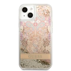 Guess Liquid Glitter Paisley Case for iPhone 13 mini Gold hind ja info | Telefonide kaitsekaaned ja -ümbrised | hansapost.ee