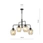 Emibig lamp valgusti Lukka 4 Black/Amber hind ja info | Rippvalgustid | hansapost.ee